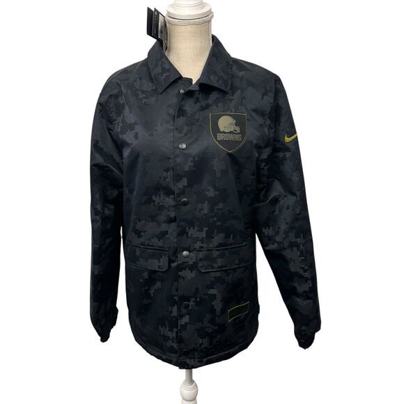 NIKE Cleveland Browns Salute to Service Jacket Digital Camo Mens Size Medium NWT - Picture 1 of 15